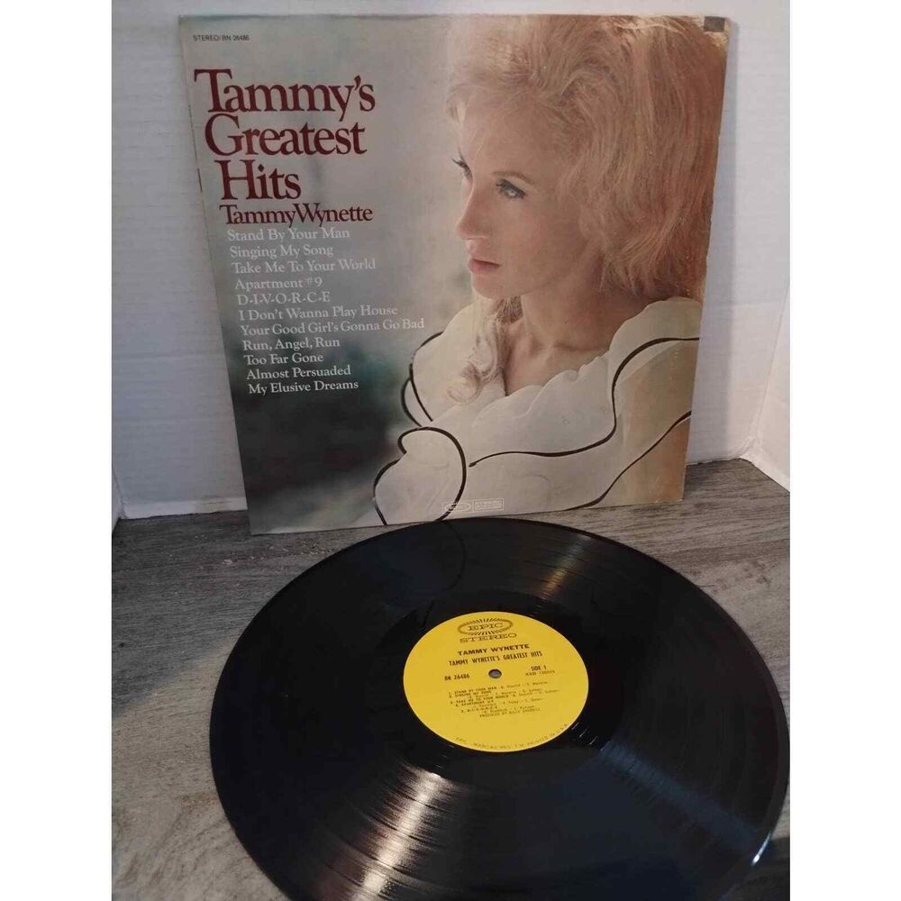 TAMMY WYNETTE Tammy’s Greatest Hits LP 1969 Epic BN26486